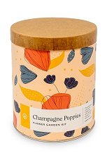 Waxed Planter - Champagne Poppies<br>Modern Sprout